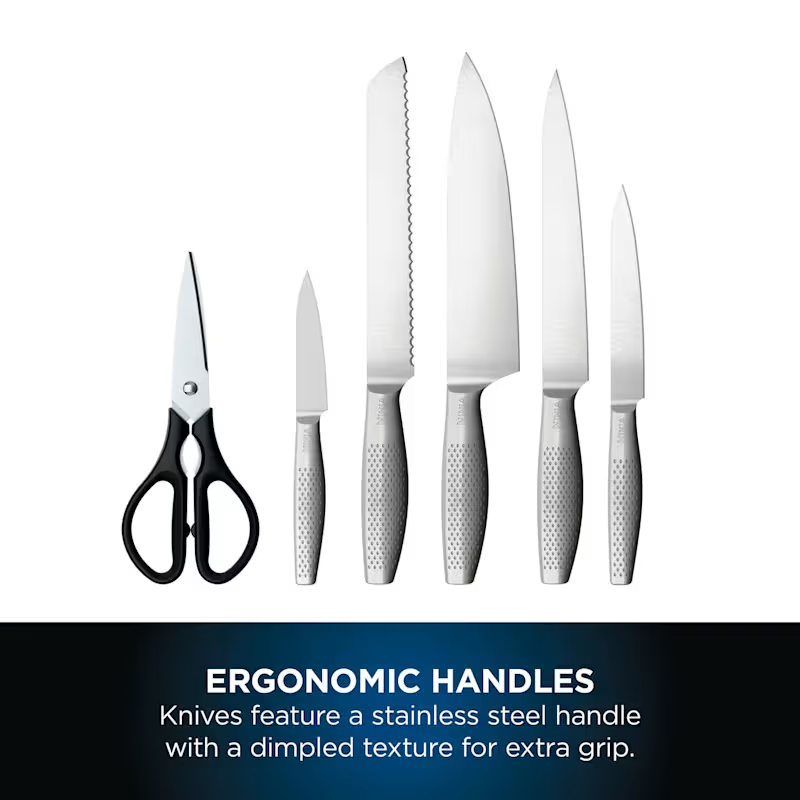 Conjunto de 6 facas StaySharp com cabos ergonómicos